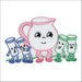 Aunt Martha’s 3528 Animated Dish Motifs Tea