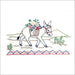 Donkey with flower basket in Aunt Martha’s 3853 Southwest for quilting projects