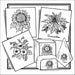 Aunt Martha’s 3865 Sunflower Pansies & Poinsettia Tea