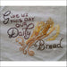 Embroidered Christian Blessings design with wheat stalks from Aunt Martha’s collection