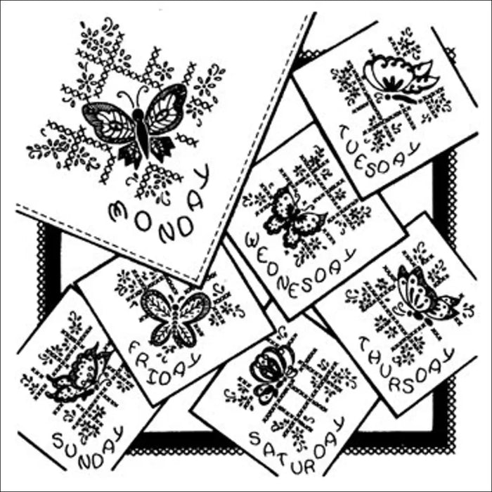 Aunt Martha’s® 3437 Butterflies and Cross Stitch Days