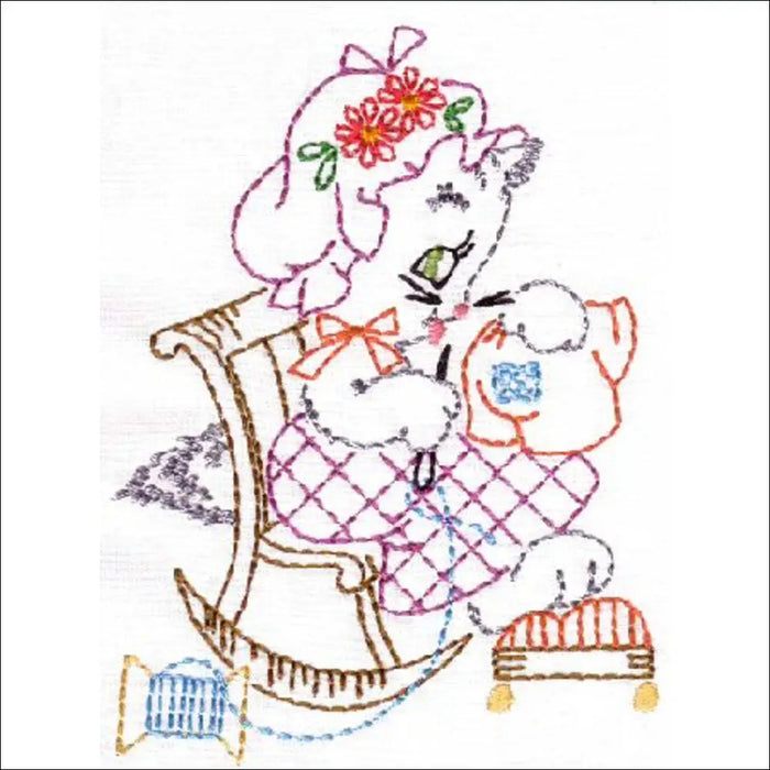 Aunt Martha’s® 3733 Kitten Motifs for Tea Towels Days