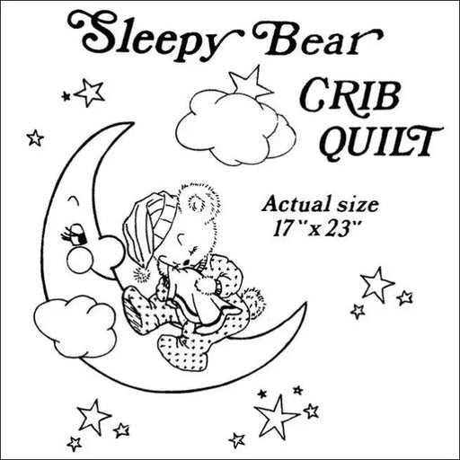 Aunt Martha’s® #3832 Sleepy Bear Crib Quilt Cross-Stitch