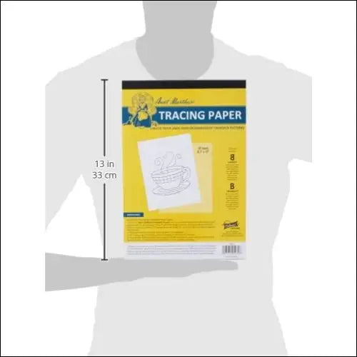 Aunt Martha’s Tracing Paper 9inx12in pad 50 sheets TP50