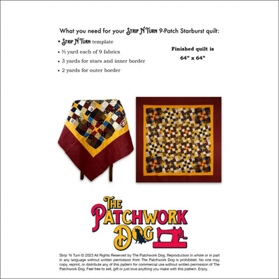 The Patchwork Dog - 9-Patch Starburst 10041